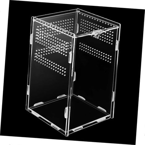 Futterbox für Reptilien, Vogelspinnen-Terrarium, Insektenbox, Schlangen-Habitat – Einfache Montage, Kompakt, Leicht, Tragbar, Für Zuhause und Reisen