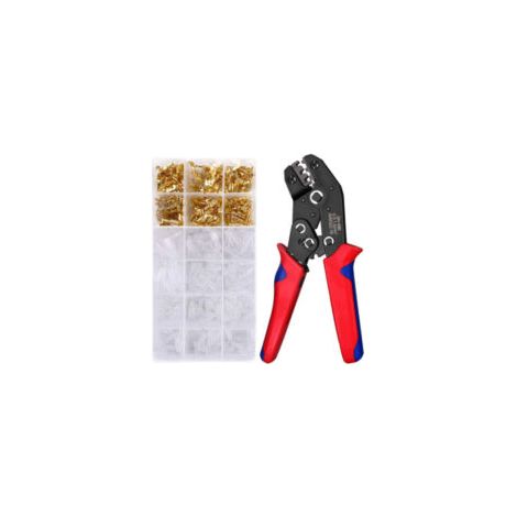 Crimpen Werkzeug Zange Terminal Ferrule Crimper Draht Set di utensili manuali Kit di morsetti per terminali - Crezuo