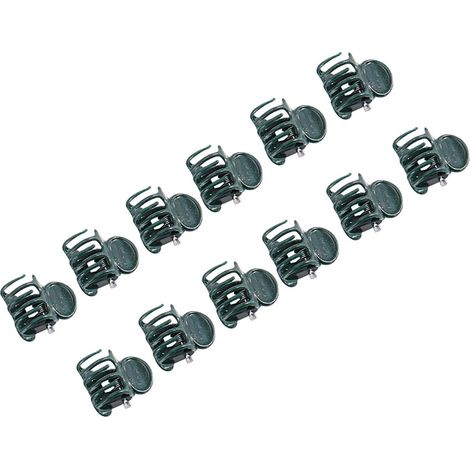 100 Plastic Plant Support Clips for Orchid Stems, Vines, and Flowers in the Garden with Easy Release Design (1/5)