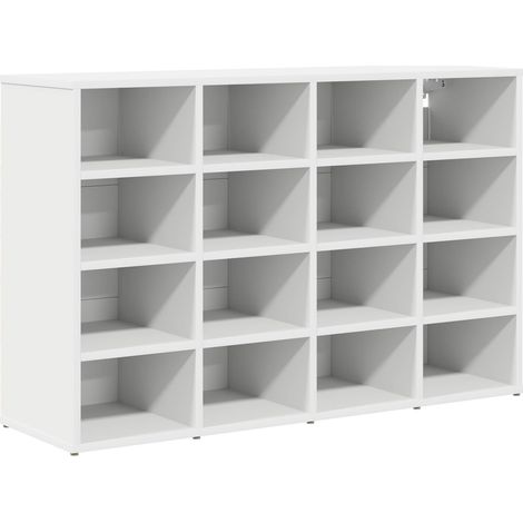 Maison Exclusive - Mobile per scarpe 103 x 30 x 67 cm Legno ingegnerizzato Bianco (1/5)