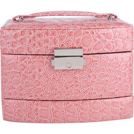 Boîte de rangement pour bijoux à 3 niveaux (colliers et bagues) - Cadeau pour femme - Accessoires pour la maison (1/5)