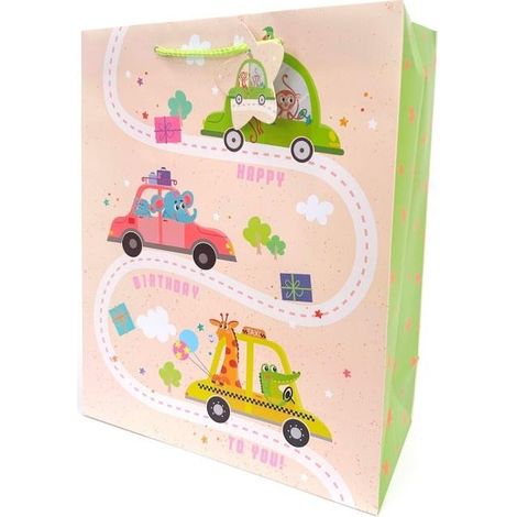 Borsa decorativa opaca 26x32x12cm Cars