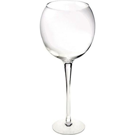TrAdE Shop Traesio - Calice Ampolla Ballon Boccia Vetro 15cm H 50cm Confetti Vaso Porta Fiori Candela -