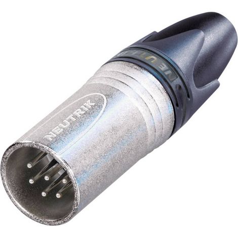 Neutrik NC6MXX Connettore XLR Spina dritta Numero Poli (num): 6 Argento 1 pz. (1/2)