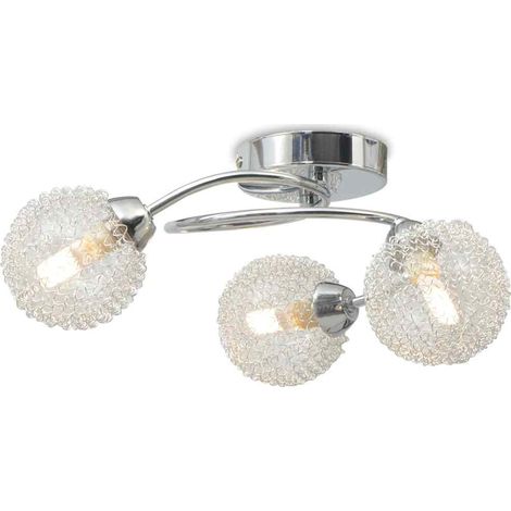 vidaXL Lampadario da Soffitto con 3 Lampadine LED G9 120 W (1/5)