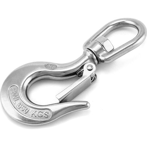 1 Crochet De Levage Pivotant Acier Inoxydable 360 Degrés 650 Kg Pour Chantier (1/5)