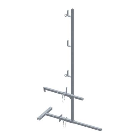 Garde-corps universel avec fixation bas de toit réglable h 1,5m - DIMOS - 1040 mm