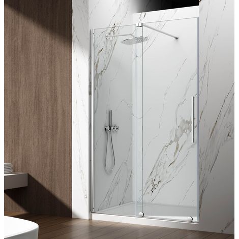 Porte de douche SPIRIT 1100 mm, verre clair (1/4)