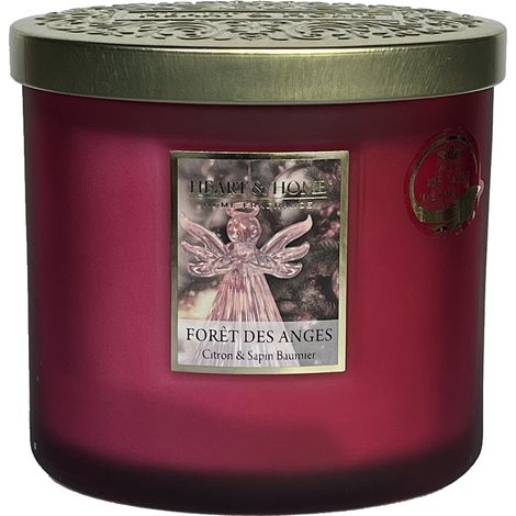 Bougie ellipse 2 mèches heart and home foret des anges (1/2)
