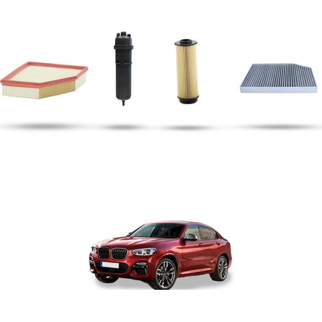 Kit tagliando 4 filtri compatibile con Bmw x4 (G02,F98) M40 dx 240kw dal 2018 (1/5)