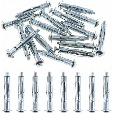 Clips de cheville en métal M4 x 38 (paquet de 25) Extensions de plâtre - Zinc passivé, résistant à la corrosion (38 mm de long) (1/4)