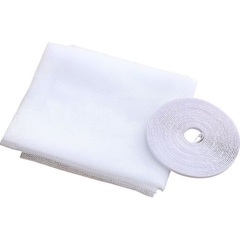 Window Mosquito Nets 130 x150cm Nylon Mesh Anti-t Anti Insect with Self-Adhesive Tape (1/3)