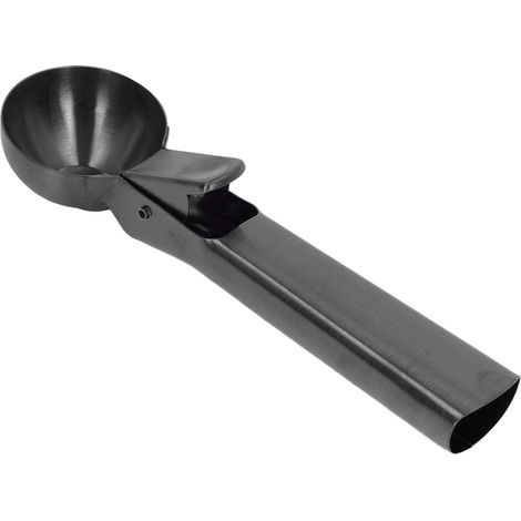 Scoop à glace et cuillère à boule en acier inoxydable anti-adhérent compatible lave-vaisselle avec déclencheur pour fruits et poivrons noir (1/5)