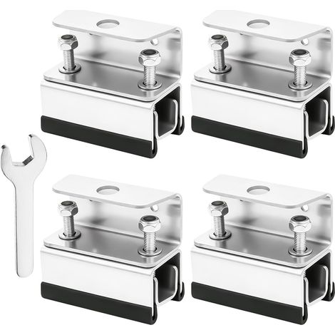 Van Roof Bar Brackets 4 Pack - Stainless Steel Van Roof Rack Screws Kit - Mounting Kit for PV Installations (1/5)