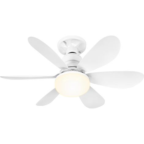 Ventilateur de plafond 50 cm avec lumière LED – Télécommande – 6 pales silencieuses – Moteur en cuivre – Luminosité réglable 10-100% – Minuterie 1H/2H/4H