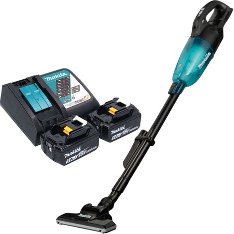 Aspirapolvere a batteria Makita DCL 284 FRT2B 18 V 0,73 l nero brushless + 2 batterie da 5,0 Ah + caricabatterie (1/5)