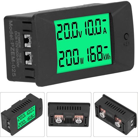 Energiezähler LCD-Digitalanzeige Spannungs- und Stromüberwachung Voltmeter DC 5–12 V PZEM-025 (1/5)