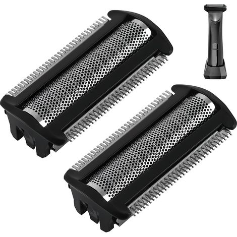 Replacement Razor Head Compatible with Bodygroom Series Razor Head Compatible with BG2000 BG2024 2025 TT2000, for Men Body, Waterproof and Easy to Install, 2 Pieces (1/5)