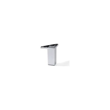 Emuca Quadratischer Fuß ABS grau metallisch 38 x 38 cm 100 mm