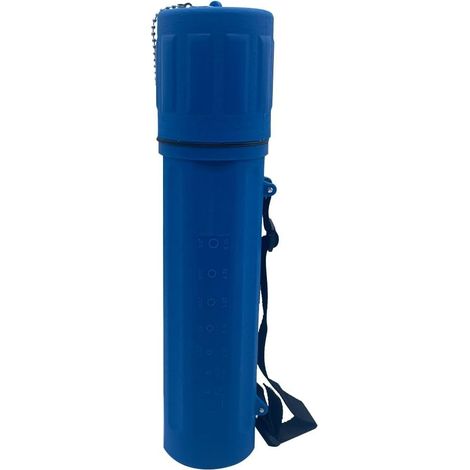 4.5 kg blue storage tube with straps and chain, easy to install, easy to use (1/5)