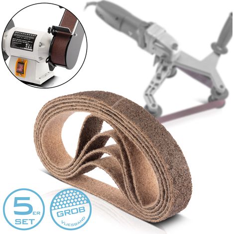 STAHLWERK Set di 5 veli abrasivi grana grossa 40 x 760 mm (1/5)