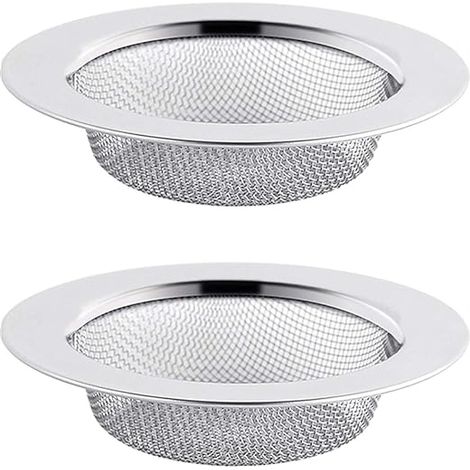 2PCS Stainless Steel Sink Strainer, 11.5cm Drain Filter, Sink Strainer, Sink Strainer, Kitchen Sink Strainer (1/5)