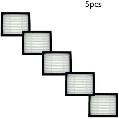 Lot de 5 filtres de rechange pour aspirateurs iRobot Roomba séries E, I et J, filtre HEPA compatible avec les modèles Roomba E5, E6, E7, i1, i3, i4, i5, i6, i7, i8, j7, haute efficacité. (1/4)