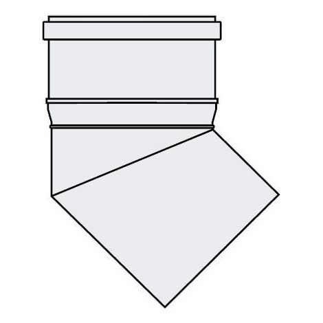 Vaillant Curva 45 gradi 110 mm PP, 0020106391