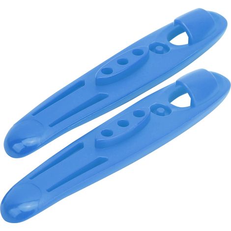 2 démonte-pneus de vélo, outil de réparation pour pneus en plastique POM, accessoires de vélo, bleu (1/5)