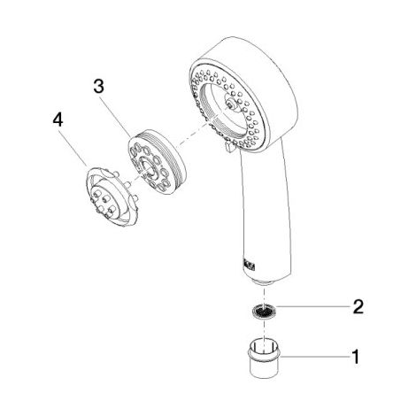 DORNBRACHT 28002978-390010 Douchette à main MADISON 28002978 Dark