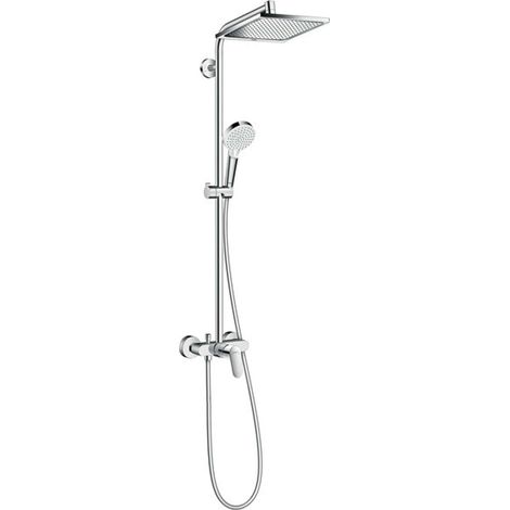 Hansgrohe Crometta - Set doccia Showerpipe E 240 con miscelatore, cromato 27284000 (1/4)