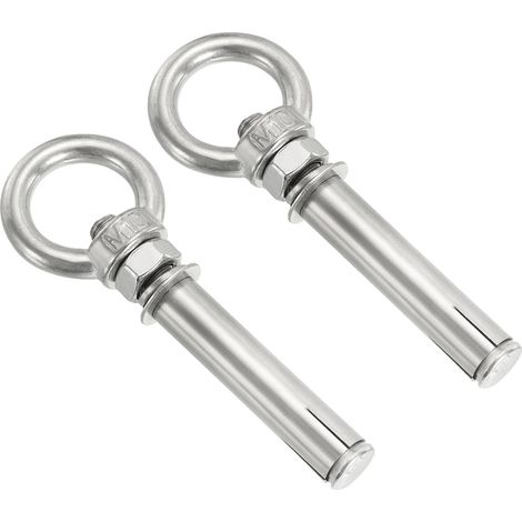 Paquet de 2 Boulon à Œil d'Expansion M10x90mm Vis à Œil Argent (1/5)