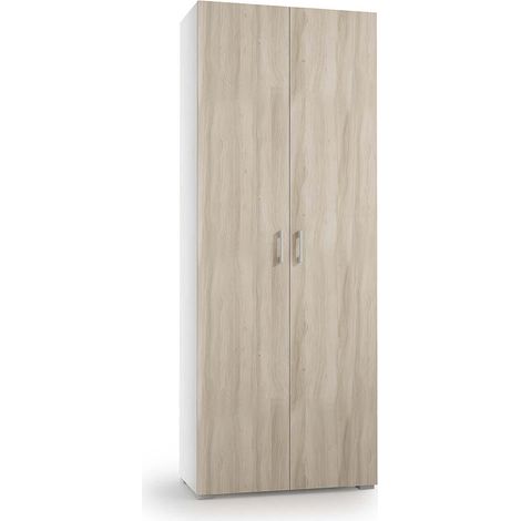 Armario Multiusos Y Zapatero Blanco Con 2 Puertas De Olmo