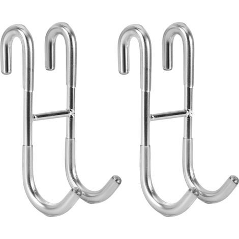 Set of two lightweight suspended shower cabins with glass shower door hooks, easy to install. (1/5)
