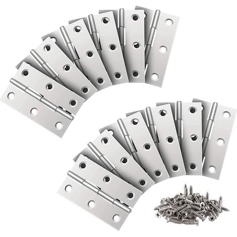 24 Pièces Charnière Inox,66MM Paumelles de Porte,Charniere PianoPour La Maison Meubles Matériel Armoire Garde Porte Tiroir (1/5)