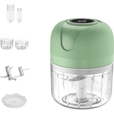 Mini tritatutto elettrico per cipolle - Potente tritatutto per aglio e cipolle - Mini tritatutto - Affettatrice da cucina senza fili