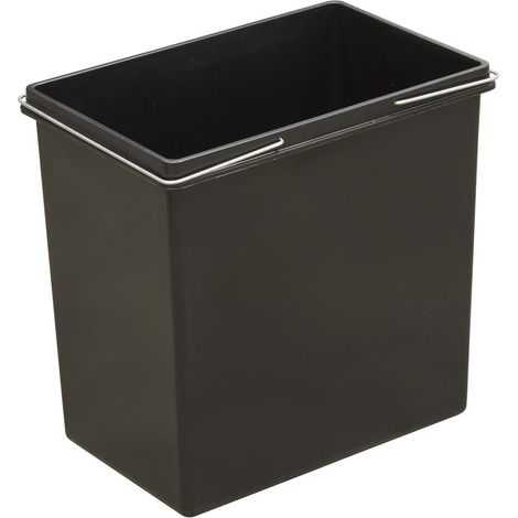 ARREGUI CBZ00684 Cubo de Plástico de Repuesto para Cubos de Basura y Reciclaje, 23 L, Gran Capacidad para Envases, Compatible con los modelos Basic, Top, Round, Ecoclas y Ecoclas Plus, negro (1/2)
