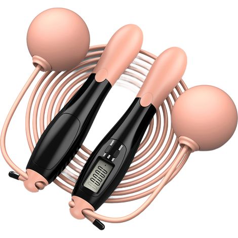 Corde À Sauter Avec Compteur - Câble En Acier Anti-Emmêlement - Pour Fitness Intérieur Et Extérieur - 1 Pièce (1/5)