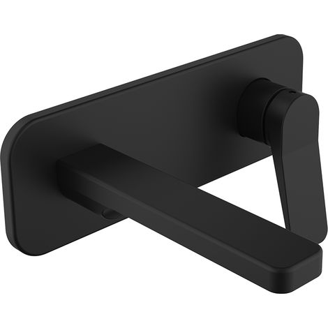 BATHME QU5010B QUADRA Grifo Monomando Empotrado Lavabo Negro Mate - ref: QU5010B (1/2)
