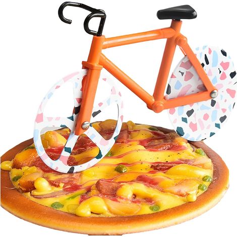 Coupe pizza non adhérent avec rouleau en acier inoxydable pour gaufres et pizzas outil de cuisine pour trancher facilement les pâtes (1/5)