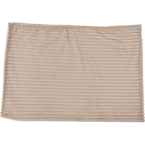 Couverture polaire douce et légère, respirante et chaude, design élégant et simple, couleur kaki (1/5)