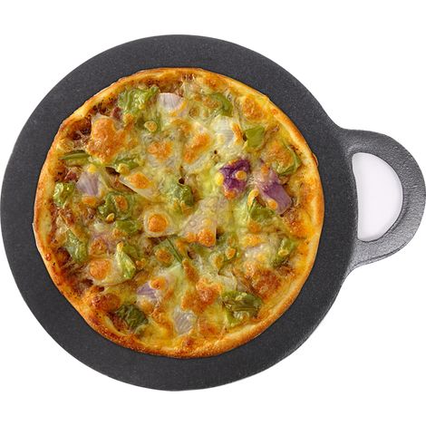 Cast Iron Pizza Pan Griddle Plate Enamel Round Pan 27cm (1/5)