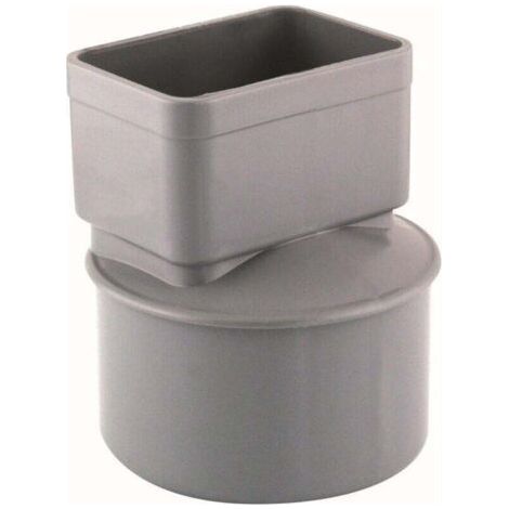 PVC-Fitting/Hülse Ø 100 für Aluminium-Fallrohr 82 x 56 mm (1/5)