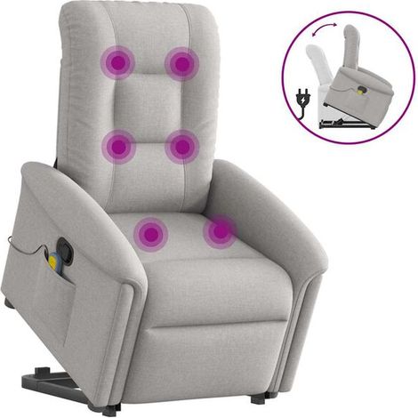 Chaise d’extension et de massage ergonomique en tissu gris anthracite – Réglable en hauteur, dossier inclinable, idéale pour la détente à domicile ou au bureau (1/5)