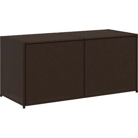 Maison Exclusive - Contenitore da Giardino Marrone 283L in Polyrattan