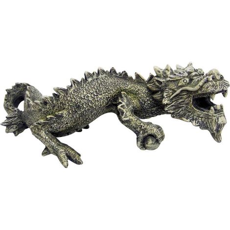 Dragon chinois Horizontal Petit 19.3x10.2x6.3 cm décoration d'aquarium