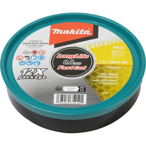 Makita Trennscheibe 125x0,8 mm INOX - E-22953-12