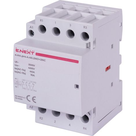 Contattore modulare E.next p005230 PRO 4P 40A 2NO+2NC 230V AC