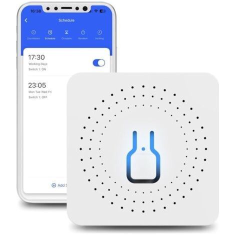 Intelligenter WLAN-Schalter, 2-Kanal-Smart-Schaltermodule, kompatibel mit Alexa und Google Home (1/4)