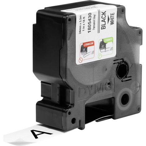 DYMO IND RHINO 1805430 Vinile Colore Nastro: Bianco Colore carattere:Nero 24 mm 5.5 m (1/3)